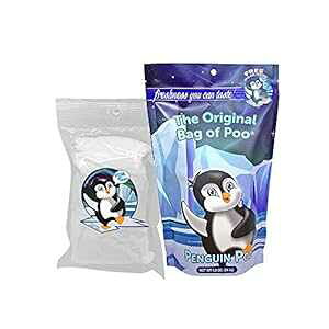 IWi񂿑 yM̂񂱁i킽߁j mxeB񂱃MOMtgp The Original Bag of Poo, Penguin Poop (White Cotton Candy) for Novelty Poop Gag Gifts