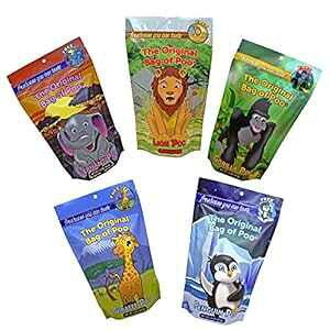 IWi񂿑 mxeB񂿂킽߃MOMtgioGeBpbNj The Original Bag of Poo, Novelty Poop Cotton Candy Gag Gift (Zoo Variety Pack)