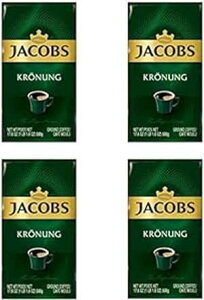 Jacobs Kronung ҂R[q[ 500 O / 17.6 IX (4 pbN) Jacobs Kronung Ground Coffee 500 Gram / 17.6 Ounce (Pack of 4)