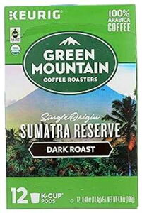 O[}EeR[q[ I[KjbN KJbvAX}gA12ApbP[W͈قȂꍇ܂ Green Mountain Coffee Roasters Green Mountain Coffee Organic K-Cup, Sumatran, 12-Count, Pack may Vary