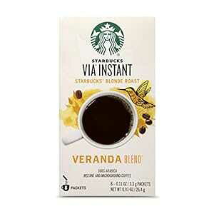 X^[obNX R[q[ BA fB u[ CX^gR[q[ x_t[o[ 1i8񕪁j Starbucks Coffee Via Ready Brew, Instant Coffee, Veranda flavor, 1 box of 8 individual servings