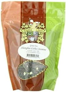 English Tea Store [Y[tACC` WX~ eB[ pE` - 4IXA4IX English Tea Store Loose Leaf, Shanghai Lichee Jasmine Tea Pouches - 4oz, 4 Ounce