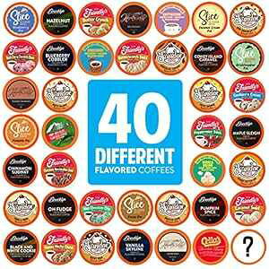 Two Rivers R[q[ t[o[R[q[ |bh L[O K Jbv u[ɑΉ oGeBpbN t[o[R[q[ 40 Two Rivers Coffee Flavored Coffee Pods Compatible with Keurig K Cup Brewers,