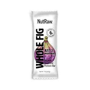 NutrawbarAI[KjbN X[p[t[hÃt[cƃibc̃o[AۂƃC`WNA1.4 IXA12  Nutrawbar, Organic Superfood, Raw Fruit and Nut Bar, Whole Fig, 1.4 Oz, 12 Count