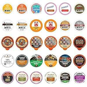 Crazy Cups JX^oGeBpbNTv[AL[O K Jbv[J[pVOT[u|bhlߍ킹AR[q[A30  Crazy Cups Custom Variety Pack Sampler, Assorted Single Serve Pods for Keurig K