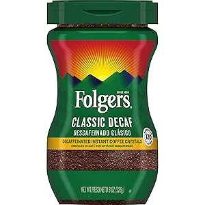 Folgers Classic Decaf JtFCXCX^gR[q[NX^A8IX Folgers Classic Decaf Decaffeinated Instant Coffee Crystals, 8 Ounces