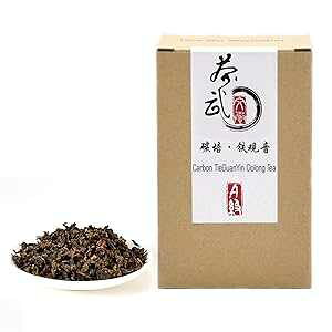 Cha Wu-[A] �J�[�{���S�ω��G�������[�Y���[�t�A8.8�I���X/250g�A�d�����S�ω����������A�����A�����A�����̌����� ChaWuWarmSun Cha Wu-[A] Carbon Tieguanyin Oolong Tea Loose Leaf,8.8oz/250g,Heavy Roasting TieKuanYin Bla