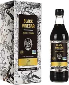 \GIX ]| 500ml 3Nn Ry nn| | ]| Đ| |B Soeos Chinkiang Vinegar 16.9 fl oz (500ml), 3 Years Aged, Naturally Fermented, Mature Aged Black Vinegar, Chinese Black Vinegar, Zhen