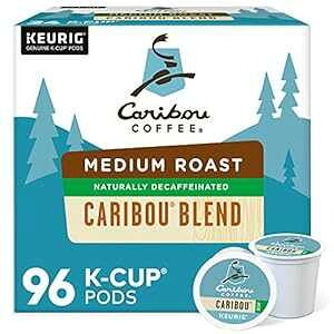 Ju[R[q[ Ju[uh fJtFAVOT[uL[O KJbv|bhA~fBA[XgR[q[A96 Caribou Coffee Caribou Blend Decaf, Single-Serve Keurig K-Cup Pods, Medium Roast Cof