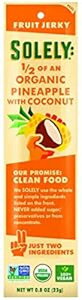 SOLELY I[KjbN pCibv RRibc t[c W[L[A0.8 IX 2̐ r[K `qg݊ Oet[ Yc SOLELY Organic Pineapple with Coconut Fruit Jerky, 