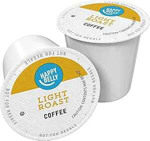 Amazon uh - 100 Jbg Happy Belly Cg [Xg R[q[ |bhA[jO CgAL[O 2.0 K Jbv u[ɑΉ Amazon Brand - 100 Ct. Happy Belly Light Roast Coffee Pods, Morning Light, 