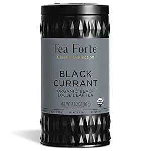 eB[tHe g JVX  Tea Forte Black Tea, Black Currant, Loose Tea Canister