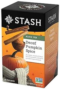 Stash Tea Decaf Pumpkin Spice Black Tea - Decaf, Non-GMO Project Verified Premium Tea with No Artificial Ingredients, 18 Count (Pack of 6) - 108 Bags Total