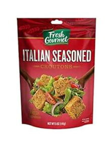 tbVOv~ANg C^A̖t 5IXA6pbN JJT_gbp[ Fresh Gourmet Premium Croutons Italian Seasoned 5 Ounce, Pack of 6 Crunchy Salad Topper