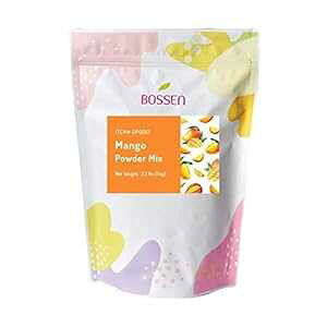 {bZ ^sIJ eB[ pE_[ ~bNX - }S[ - 2.2 |h Bossen Bubble Tea Powder Mix -Mango - 2.2 Pound