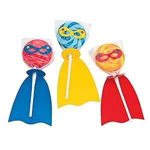 X[p[q[[ X[ |bv TbJ[ (ʕꂽ|bv 12 ) p[eB[ LfB[ƋLOi Fun Express Superhero Swirl Pop Suckers (12 individually wrapped lollipops) Party Candy and Favors