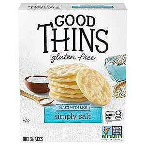 Good Thins Simply Salt Rice Snacks Gluten Free Crackers, 3.5 oz