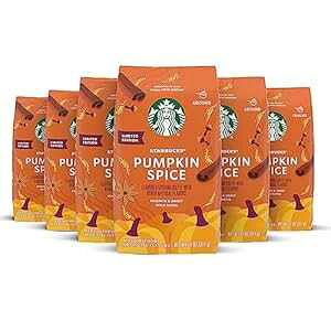 X^[obNX OEh R[q[ApvL XpCX i` t[o[ R[q[A100% ArJAŁA6  (e 11 IX) Starbucks Ground Coffee, Pumpkin Spice Naturally Flavored Coffee, 100%
