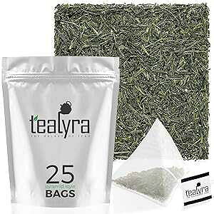 25 JEg (1 pbN)ATelyra - ʘIӋ|v~A - 25  - {̗Β - s~bh X^C TVF 25 Count (Pack of 1), Tealyra - Gyokuro Kokyu Premium - 25 Bags - Japanese Green Loose Leaf Tea - Pyramids Style