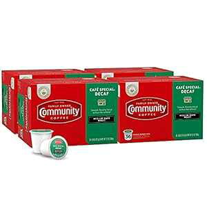 Community Coffee Cafe Special fJtF 144 JEg R[q[|bhA~fBA_[N[XgAL[O 2.0 K Jbv u[ƌ݊A36 JEg (4 pbN) Community Coffee Caf Special Decaf 