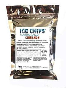 ICE CHIPS LVg[ LfBA5.28 IX̑傫ȍĖ\ȃ|[`BYOet[iVij ICE CHIPS Xylitol Candy in Large 5.28 oz Resealable Pouch; Low Carb & Gluten Free (Cinnam