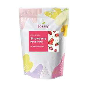 Bossen ^sIJ eB[ pE_[ ~bNX - Xgx[ - 2.2 |h Bossen Bubble Tea Powder Mix - Strawberry - 2.2 Pound