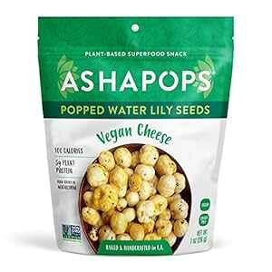 AshaPops �r�[�K�� �`�[�Y �|�b�v �X�C�����̎� - ���� �O���e���t���[ �r�[�K�� �p���I �R�[�V��OU �i�b�c�t���[ �哤�t���[ ���`�q�g�݊��� 1�I���X (6�ܓ���) AshaPops Vegan Cheese Popped Water Lily