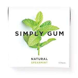 Simply Gum i``[CK (XyA~gA1 pbN) Simply Gum Natural Chewing Gum (Spearmint, 1 Pack)