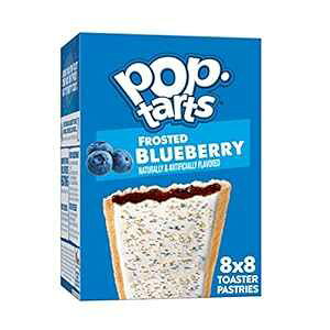 Pop-Tarts Toaster Pastries, Breakfast Foods, Kids Snacks, Frosted Blueberry (64 Pop-Tarts)