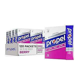 vy pE_[ pPbg x[AdAr^~Asgp 10 JEg (12 pbN) Propel Powder Packets Berry With Electrolytes, Vitamins and No Sugar 10 Count (Pack of 12)