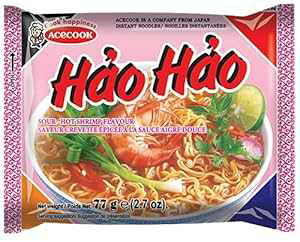 G[XRbN nInI~[ g`APC CX^gk[h _煊CV 77g 15 Ace Cook Acecook Hao Hao Mi Tom Chua Cay Instant Noodle Sour-Hot Shrimp Flavoured 77g, 15 Pack