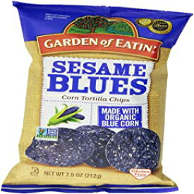 Garden of Eatin' Sesame Blues コーン トルティーヤ チップス、7.5 オンス、パッケージは変更される場合があります Garden of Eatin' Sesame Blues Corn Tortilla Chips, 7.5 Ounce, Pack may Vary