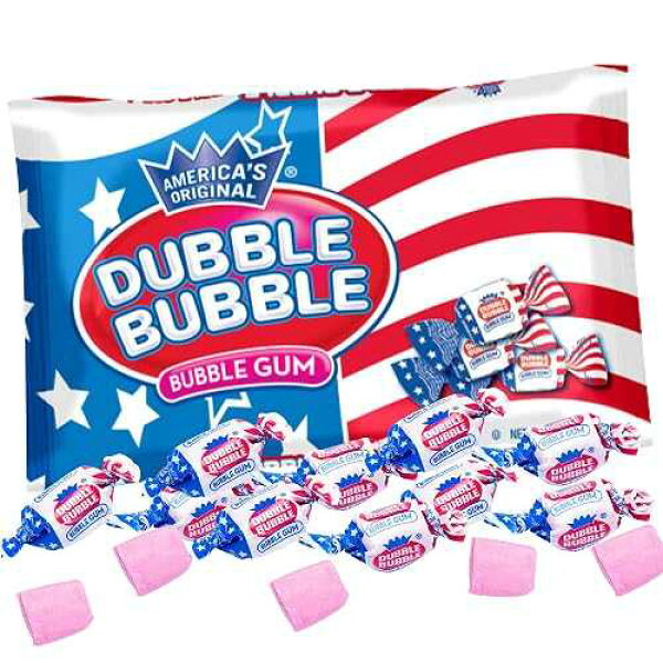 Tootsie Roll Patriotic USA Flag Wrapped Dubble Bubble Bubblegum: 11.5-Ounce Bag