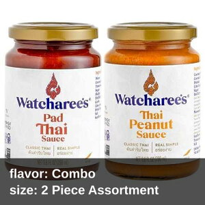WATCHAREE S Thai Peanut Sauce, Gluten Free Certified, Non-GMO, Vegan, Made with Natural Ingredients / Authentic Thai Sauce for Stir Fry, Rice Seasoning, Condiment & Dipping (Pack of 2)