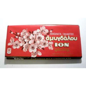 ION Greek Traditional Chocolate with Almonds - 5 Bars X 100g