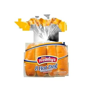 Mrs Freshleys Hot Dog Bun, 12 Ounce -- 8 per case. Mrs. Freshley's Mrs Freshleys Hot Dog Bun, 12 Ounce -- 8 per case.