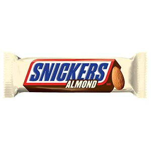 SNICKERS A[h VOTCY `R[g LfBo[ 1.76 IX o[ (1 pbN) SNICKERS Almond Singles Size Chocolate Candy Bar 1.76-Ounce Bar (Pack of 1)