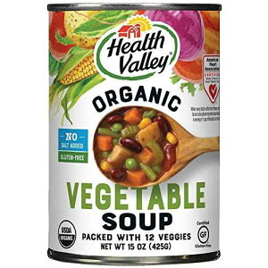 Health Valley I[KjbNX[vA؁A15IX Health Valley Organic No Salt Added Soup, Vegetable, 15 Ounce