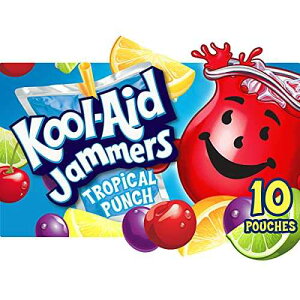 N[GCh W}[Y gsJp`W[XhN (10) Kool-Aid Jammers Tropical Punch Flavored Juice Drink (10 Pouches)