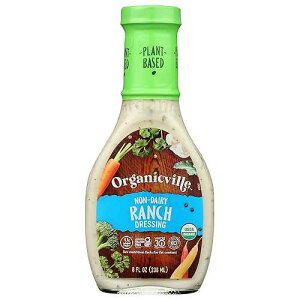 Organicville, �����`�h���b�V���O�A�I�[�K�j�b�N�A�����i�t���[�A�O���e���t���[�A8 �I���X Organicville, Ranch Dressing, Organic, Dairy Free, Gluten Free, 8 oz