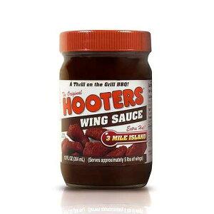 t[^[Y EBO \[XA3 }C AChA12 IX (6 pbN) THE ORIGINAL HOOTERS Hooters Wing Sauce, 3 Mile Island, 12 Ounce (Pack of 6)