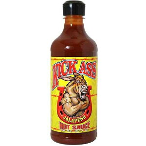 Kick Ass Jalapeno Hot Sauce Bottle 18 oz. - Gourmet Gift for the Hot Sauce Fan Perfect for Chicken Wings and Breakfast Burritos - Try if you dare