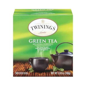 gCjO eB[Aʂ̃zCpPbgΒeB[obOAVRΒAzbgeB[܂͐oACXeB[Av 50 eB[obOB Twinings Tea, Green Tea Bags in Individual Foil Pack