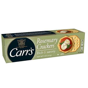 Carr's Crackers, Baked Snack Crackers, Party Snacks, Rosemary, 5oz Box (1 Box) Carr's Crackers, Baked Snack Crackers, Party Snacks, Rosemary, 5oz Box (1 Box)