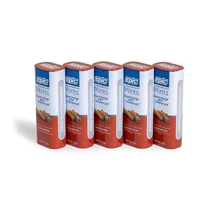 Epic Mints - Aspartame Free 100% Xylitol Mints - Sugar Free Cinnamon Flavored Mints, 55 Pieces (Pack of 5)