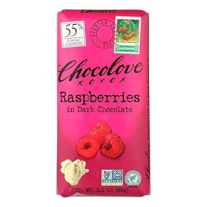 ??? Xoxo ?? ??? ???? ? 88g (12?) Chocolove Xoxo Dark Chocolate Raspberry Bar 3.1 Ounce (Pack of 12)