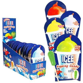 Icee ポッピングパウダーキャンディー ロリポップ付き: 18 個 Koko's Icee Popping Powder Candy w/ Lollipop: 18 Count