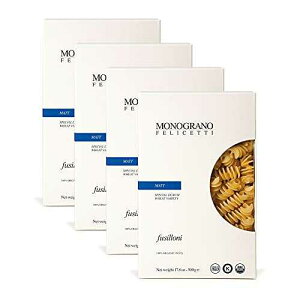 mOm tFZbeB }bg tWb[j pX^ C^AY I[KjbN `qg݊ 17.6IX (500g) 4pbN Monograno Felicetti Matt Fusilloni Pasta Italian Organic Non-GMO 17.6oz (500g) 4 Pack