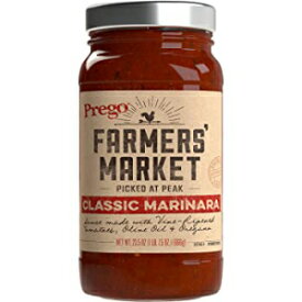 Prego ファーマーズ マーケット ソース、クラシック マリナラ、23.5 オンス (パッケージは異なる場合があります) Prego Farmers' Market Sauce, Classic Marinara, 23.5 Ounce (Pack May Vary)