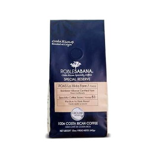 Roblesabana Coffee Costa Rican Specialty Coffee ROBLESABANA POAS - SPECIAL RESERVE - Single origin, Direct Trade, Rainforest Alliance Certified Farm. Roasted at origin, Medium Roast. Ground 12 oz